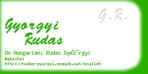 gyorgyi rudas business card